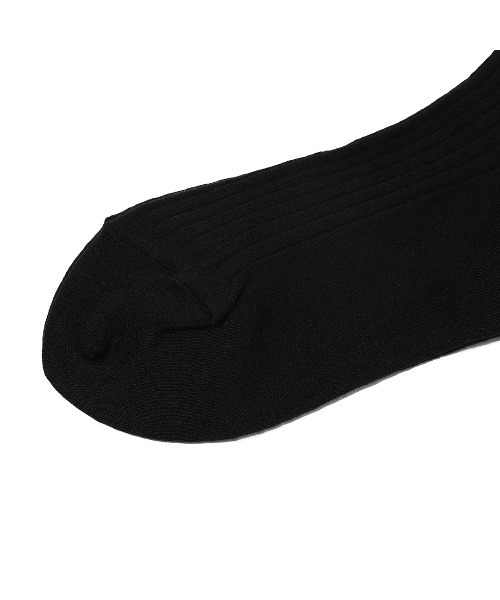 beautiful people(ビューティフルピープル)の「beautiful people wool ribsocks 1245511946(ソックス/靴下・レディース・ブラック/オフホワイト・FREE)」の8枚目の写真