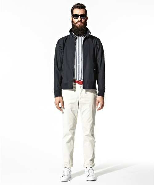 MACKINTOSH PHILOSOPHY（ﾏｯｷﾝﾄｯｼｭ ﾌｨﾛｿﾌｨｰ）の「カラーピケテーパードパンツ（その他パンツ・メンズ・ダークネイビー/オフホワイト/レッド/ネイビー/ベージュ/イエロー・38/44/42/36/40）」の18枚目の写真