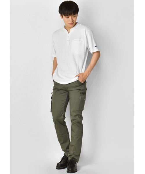 EVOLUTION(エボリューション)の「ちょっとリッチな大人のワッフルTシャツ(Tシャツ/カットソー・メンズ・ネイビー/オフホワイト/ホワイト系その他2/ブルー系その他2・MEDIUM/LARGE/X-LARGE/XX-LARGE)」の11枚目の写真