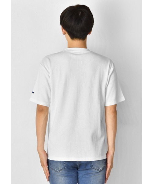 EVOLUTION(エボリューション)の「ちょっとリッチな大人のワッフルTシャツ(Tシャツ/カットソー・メンズ・ネイビー/オフホワイト/ホワイト系その他2/ブルー系その他2・MEDIUM/LARGE/X-LARGE/XX-LARGE)」の13枚目の写真