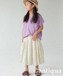 antiqua | 女の子の理想。サテンプリーツスカート(スカート)