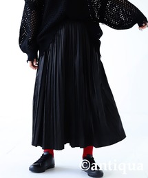 antiqua | 女の子の理想。サテンプリーツスカート(スカート)