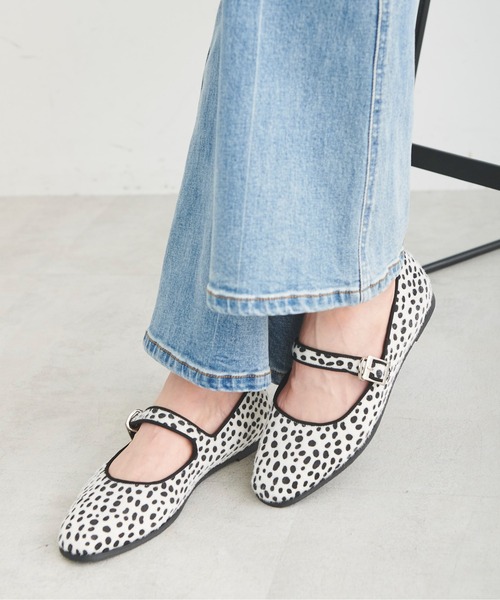 FREE'S MART（フリーズマート）の「◆ストラップシューズ（バレエシューズ・レディース・ブラック/ホワイト系その他/レッド・SMALL/MEDIUM）」の8枚目の写真