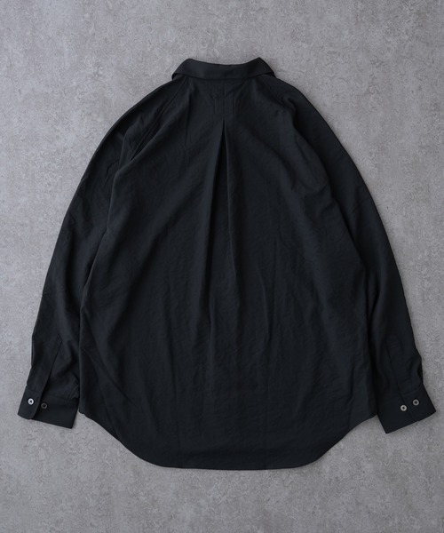BRICK & SONS(ブリックアンドサンズ)の「リラックスラグランスリーブシャツ<ブラック>(シャツ/ブラウス・メンズ・ブラック・LL/M/L/S)」の4枚目の写真