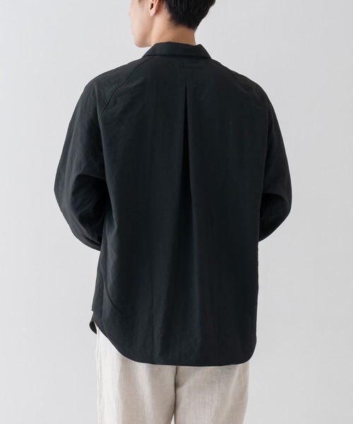 BRICK & SONS(ブリックアンドサンズ)の「リラックスラグランスリーブシャツ<ブラック>(シャツ/ブラウス・メンズ・ブラック・LL/M/L/S)」の8枚目の写真