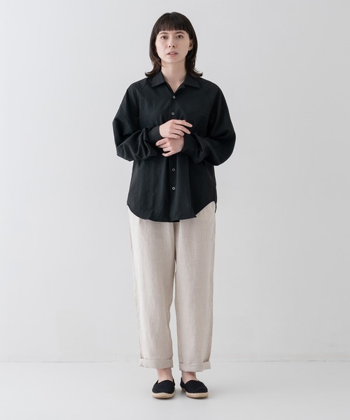 BRICK & SONS(ブリックアンドサンズ)の「リラックスラグランスリーブシャツ<ブラック>(シャツ/ブラウス・メンズ・ブラック・LL/M/L/S)」の10枚目の写真