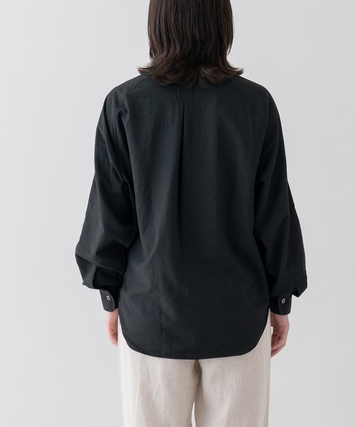 BRICK & SONS(ブリックアンドサンズ)の「リラックスラグランスリーブシャツ<ブラック>(シャツ/ブラウス・メンズ・ブラック・LL/M/L/S)」の12枚目の写真
