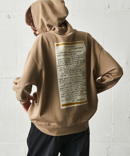 JOSEPH STUDIO（ジョゼフストゥディオ）の「フーディ THE DAFFODILS TYPOGRAPHY（パーカー・レディース・ブラック系/ベージュ系・SMALL/MEDIUM/LARGE）」の16枚目の写真