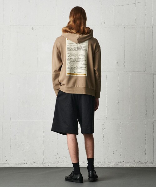 JOSEPH STUDIO（ジョゼフストゥディオ）の「フーディ THE DAFFODILS TYPOGRAPHY（パーカー・レディース・ブラック系/ベージュ系・SMALL/MEDIUM/LARGE）」の6枚目の写真