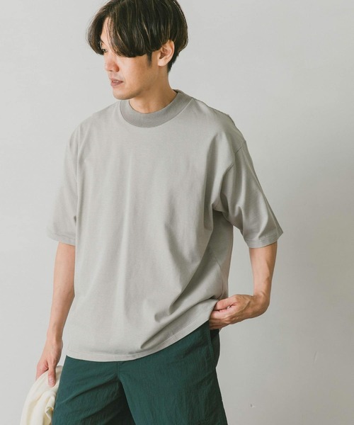 URBAN RESEARCH DOORS（アーバンリサーチドアーズ）の「ミジンボーダーモックネックタフTシャツ（Tシャツ/カットソー・メンズ・ネイビー/グレー系その他/ブルー系その他・MEDIUM/LARGE）」の6枚目の写真