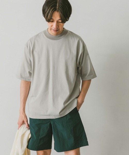 URBAN RESEARCH DOORS（アーバンリサーチドアーズ）の「ミジンボーダーモックネックタフTシャツ（Tシャツ/カットソー・メンズ・ネイビー/グレー系その他/ブルー系その他・MEDIUM/LARGE）」の7枚目の写真