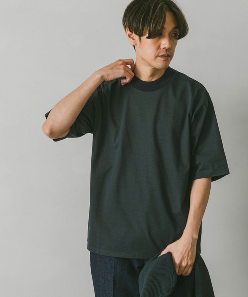 URBAN RESEARCH DOORS（アーバンリサーチドアーズ）の「ミジンボーダーモックネックタフTシャツ（Tシャツ/カットソー・メンズ・ネイビー/グレー系その他/ブルー系その他・MEDIUM/LARGE）」の10枚目の写真