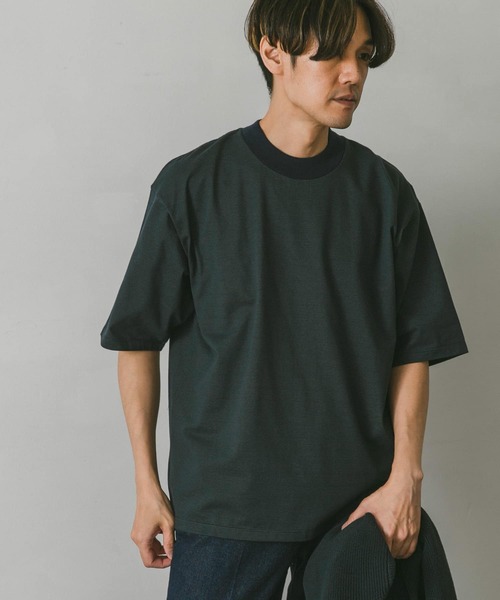 URBAN RESEARCH DOORS（アーバンリサーチドアーズ）の「ミジンボーダーモックネックタフTシャツ（Tシャツ/カットソー・メンズ・ネイビー/グレー系その他/ブルー系その他・MEDIUM/LARGE）」の11枚目の写真
