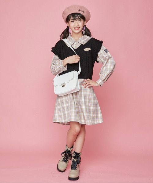 JENNI（ジェニィ）の「ベアターンロックショルダーバッグ（ショルダーバッグ・キッズ・ブラック/オフホワイト/ラベンダー・F）」の13枚目の写真