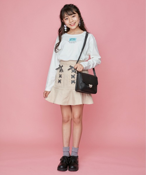 JENNI（ジェニィ）の「ベアターンロックショルダーバッグ（ショルダーバッグ・キッズ・ブラック/オフホワイト/ラベンダー・F）」の15枚目の写真