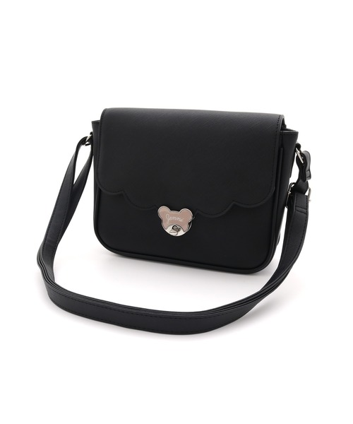 JENNI（ジェニィ）の「ベアターンロックショルダーバッグ（ショルダーバッグ・キッズ・ブラック/オフホワイト/ラベンダー・F）」の6枚目の写真