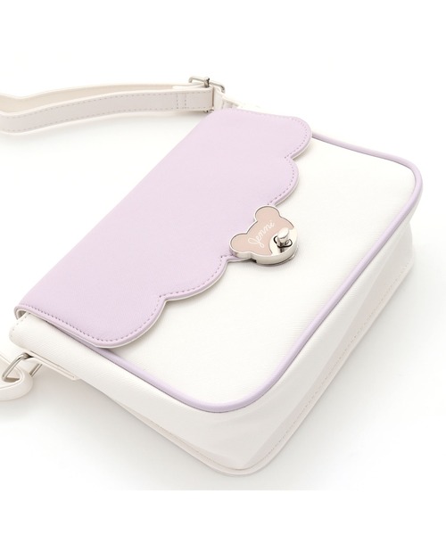 JENNI（ジェニィ）の「ベアターンロックショルダーバッグ（ショルダーバッグ・キッズ・ブラック/オフホワイト/ラベンダー・F）」の16枚目の写真