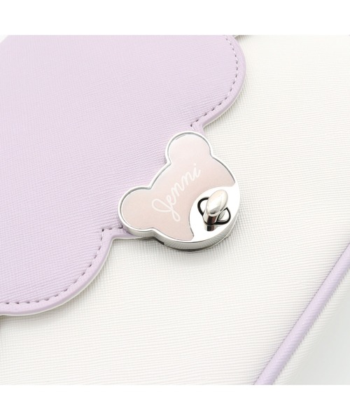 JENNI（ジェニィ）の「ベアターンロックショルダーバッグ（ショルダーバッグ・キッズ・ブラック/オフホワイト/ラベンダー・F）」の12枚目の写真