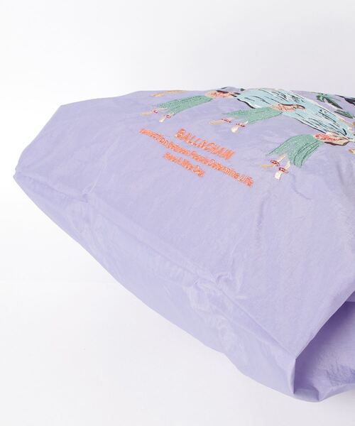 Ball&Chain（ボールアンドチェーン）の「[BALL&CHAIN/ボールアンドチェーン] HAWAII 刺繍デザインナイロントートバッグ（トートバッグ・レディース・パープル・M）」の5枚目の写真