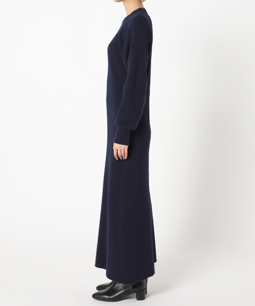 U by SPICK&SPAN（ユーバイスピックアンドスパン）の「ラグランリブニットドレス（ワンピース・レディース・ピンク/ネイビー/アイボリー・FREE）」の19枚目の写真