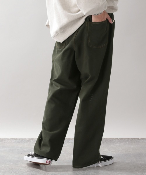 RAGEBLUE（レイジブルー）の「ダックタックワイドパンツ（チノパンツ・メンズ・キャメル/スミクロ・MEDIUM/LARGE）」の6枚目の写真