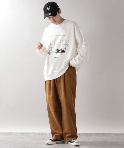 RAGEBLUE（レイジブルー）の「ダックタックワイドパンツ（チノパンツ・メンズ・キャメル/スミクロ・MEDIUM/LARGE）」の8枚目の写真