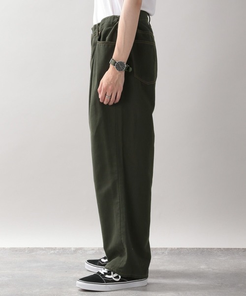 RAGEBLUE（レイジブルー）の「ダックタックワイドパンツ（チノパンツ・メンズ・キャメル/スミクロ・MEDIUM/LARGE）」の13枚目の写真