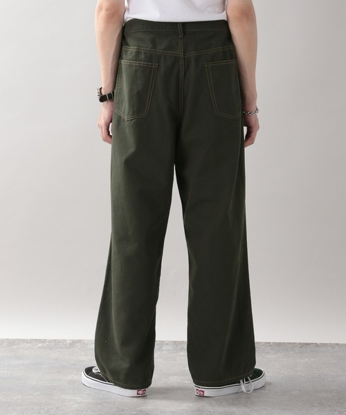 RAGEBLUE（レイジブルー）の「ダックタックワイドパンツ（チノパンツ・メンズ・キャメル/スミクロ・MEDIUM/LARGE）」の14枚目の写真