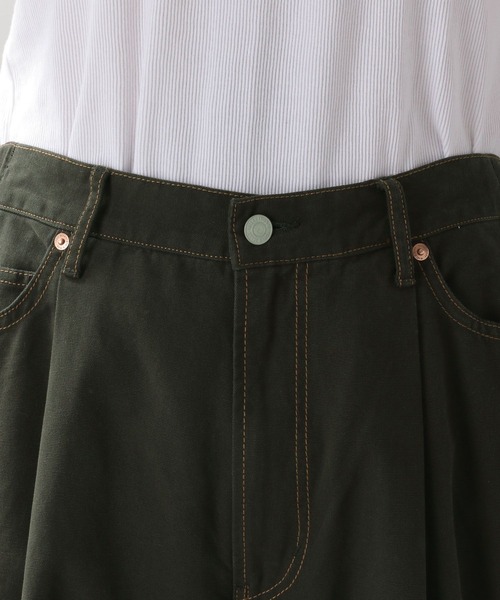 RAGEBLUE（レイジブルー）の「ダックタックワイドパンツ（チノパンツ・メンズ・キャメル/スミクロ・MEDIUM/LARGE）」の15枚目の写真