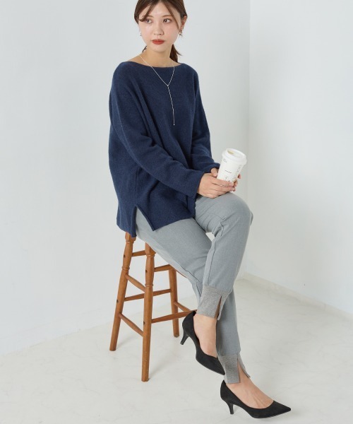 OMNES(オムネス)の「TRストレッチ裾リブパンツ(その他パンツ・レディース・ライトグレー/ベージュ/ピンクベージュ・MEDIUM/LARGE)」の14枚目の写真
