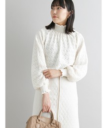 Te chichi CLASSIC | ストレッチレースシャーリングブラウス(シャツ/ブラウス)