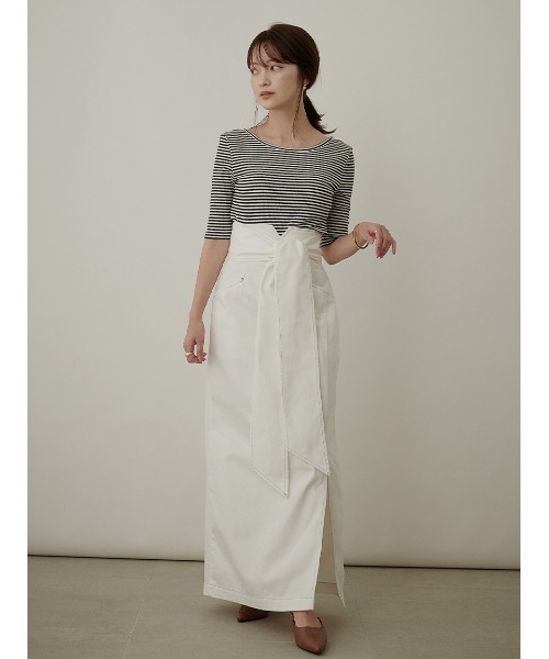 Stylevoice for xxx(スタイルヴォイスフォー)の「【胸パッド付き】ハーフスリーブバックオープンカットソー(Tシャツ/カットソー・レディース・その他/ブラック・FREE)」の10枚目の写真