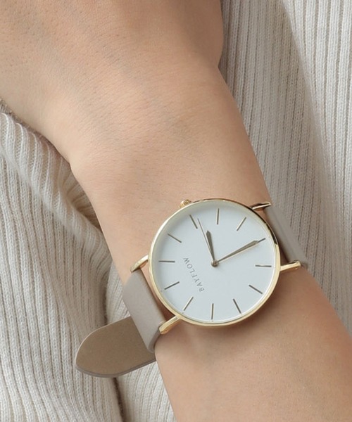 BAYFLOW(ベイフロー)の「カラーダイアルウォッチ(アナログ腕時計・レディース・ブラック/ブラウン/アイボリー/グレー/モカ/ライトグレー/オフホワイト・FREE)」の7枚目の写真