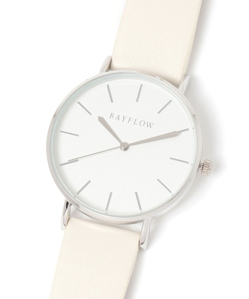 BAYFLOW(ベイフロー)の「カラーダイアルウォッチ(アナログ腕時計・レディース・ブラック/ブラウン/アイボリー/グレー/モカ/ライトグレー/オフホワイト・FREE)」の1枚目の写真