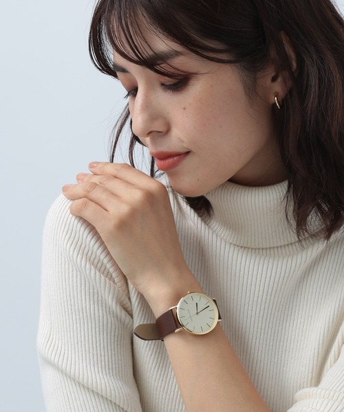 BAYFLOW(ベイフロー)の「カラーダイアルウォッチ(アナログ腕時計・レディース・ブラック/ブラウン/アイボリー/グレー/モカ/ライトグレー/オフホワイト・FREE)」の9枚目の写真