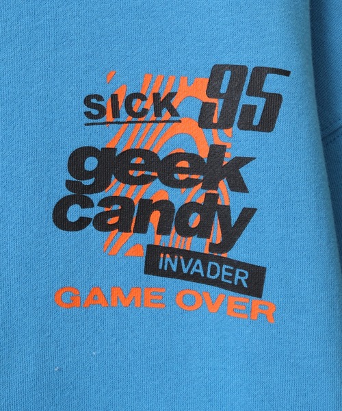 Candy Stripper(キャンディストリッパー)の「GEEK CANDY SWEAT フーディー(スウェット・レディース・パープル/ホワイト/ブラック/ブルー・2)」の8枚目の写真