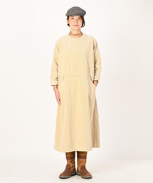 (美品)45R 11ウェルコーデュロイのAドレス ワンピース ベージュ 45rp 45R（フォーティファイブアール）の「9ウェルコーデュロイのジャンパー