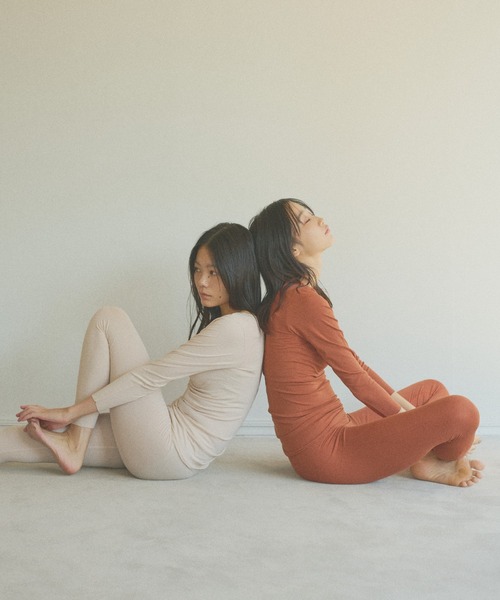 DISCOAT（ディスコート）の「【 RE/LA by DISCOAT 】GUNZE/グンゼ うるおい発熱レギンス（レギンス/スパッツ・レディース・ブラック/ホワイト系その他/ブラウン・MEDIUM/LARGE）」の6枚目の写真