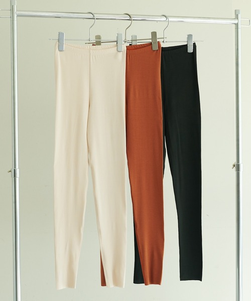 DISCOAT（ディスコート）の「【 RE/LA by DISCOAT 】GUNZE/グンゼ うるおい発熱レギンス（レギンス/スパッツ・レディース・ブラック/ホワイト系その他/ブラウン・MEDIUM/LARGE）」の4枚目の写真