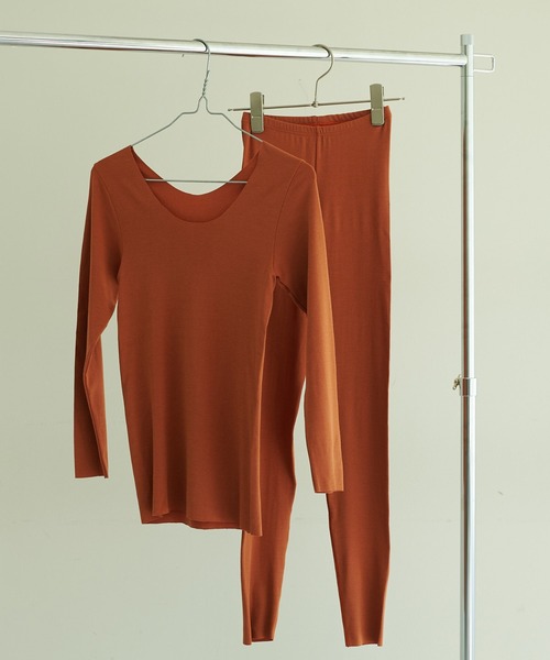 DISCOAT（ディスコート）の「【 RE/LA by DISCOAT 】GUNZE/グンゼ うるおい発熱レギンス（レギンス/スパッツ・レディース・ブラック/ホワイト系その他/ブラウン・MEDIUM/LARGE）」の15枚目の写真