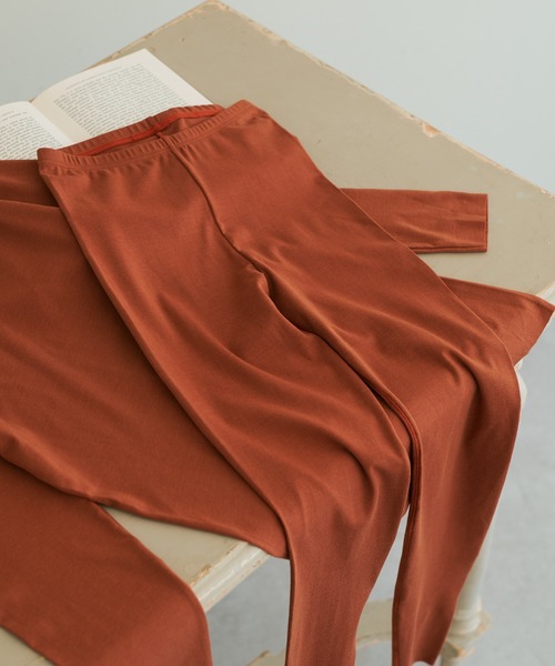 DISCOAT（ディスコート）の「【 RE/LA by DISCOAT 】GUNZE/グンゼ うるおい発熱レギンス（レギンス/スパッツ・レディース・ブラック/ホワイト系その他/ブラウン・MEDIUM/LARGE）」の14枚目の写真