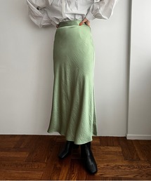 LOWRYS FARM | サテンバイアスフレアスカート　166351(スカート)