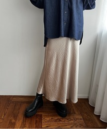 LOWRYS FARM | サテンバイアスフレアスカート　166351(スカート)