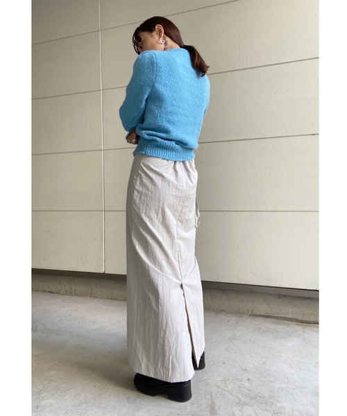 AMAIL（アマイル）の「Straight army skirt（スカート・レディース・ブラック/グレー・FREE）」の3枚目の写真