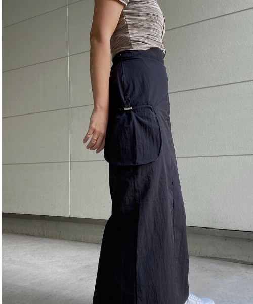 AMAIL（アマイル）の「Straight army skirt（スカート・レディース・ブラック/グレー・FREE）」の16枚目の写真