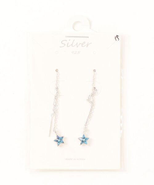 GGD SELECT(ジージーディー セレクト)の「ピアス silver925(ピアス(両耳用)・レディース・ブラック/グレー/シルバー/ブルー/ダークグレー/ピンク/ベージュ/ダークブルー/ホワイト/パープル/グリーン/ダークパープル・FREE)」の7枚目の写真