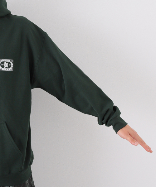 Evisen Skateboards(エビセンスケートボード)の「【EVISEN / エビセン】KABUTO MATCH HOODIE(パーカー・メンズ・グリーン/ブラック・MEDIUM/LARGE)」の11枚目の写真