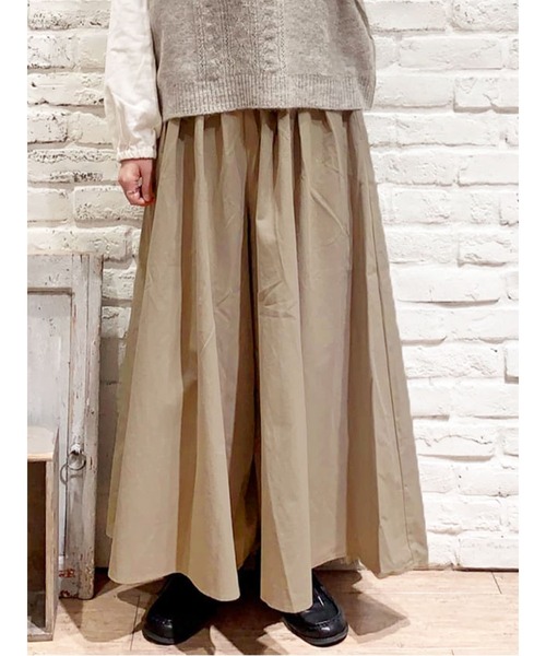 Samansa Mos2（サマンサ モスモス）の「ハカマパンツ（その他パンツ・レディース・ブラック/ベージュ/ブルー/チャコール・ﾌﾘ-）」の3枚目の写真