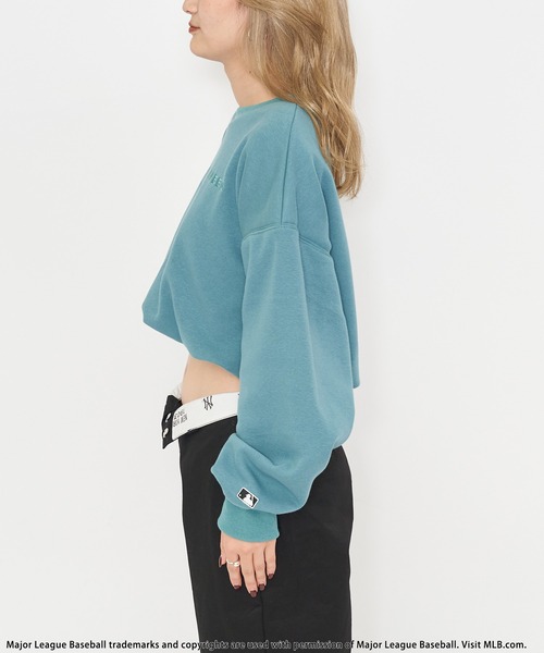 BACK TO THE FIELD（バック トゥー ザ フィールド）の「【MLB】刺繍スウェットショートトップス（スウェット・レディース・ブラック/グリーン/ホワイト・FREE）」の14枚目の写真