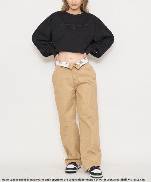 BACK TO THE FIELD（バック トゥー ザ フィールド）の「【MLB】刺繍スウェットショートトップス（スウェット・レディース・ブラック/グリーン/ホワイト・FREE）」の7枚目の写真